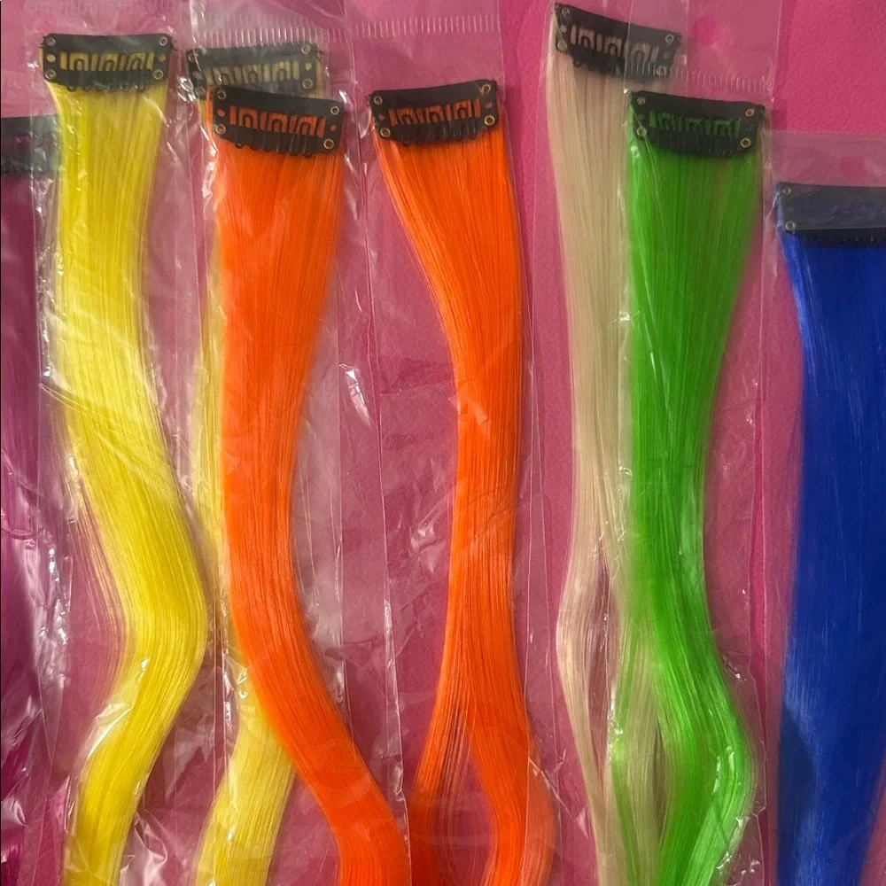 Vibrant Hair Extension Set for Parties